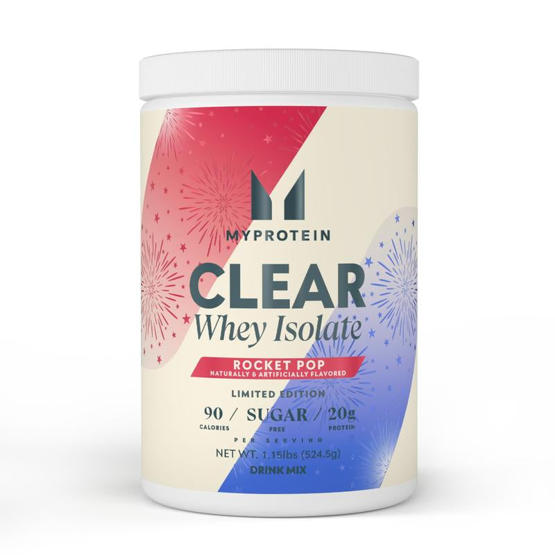 Myprotein Clear Whey Isolate Rocket Pop - 20G Protein, 90 Calories, Sugar-Free, Hydrolyzed Whey, Edible, Healthcare Supplement
