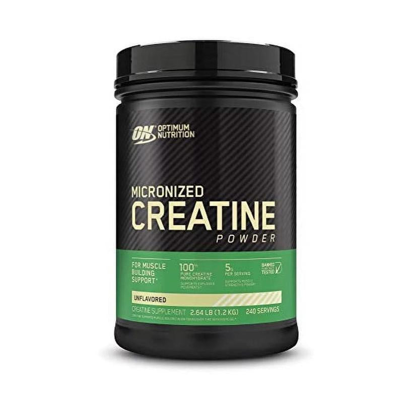 Optimum Nutrition Micronized Creatine Monohydrate Powder 5G Servings 60 Servings Unflavored Keto Friendly Healthcare Fitness Supplement