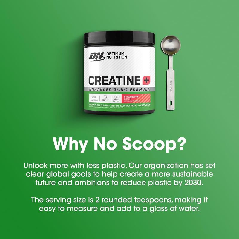Optimum Nutrition CREATINE+ Bundle | STRAW PEACH & PASSION FRUIT, 0.79 Lbs