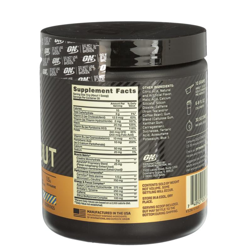 Optimum Nutrition Gold Standard Pre Workout with Creatine, Beta-Alanine Supplement Fitness