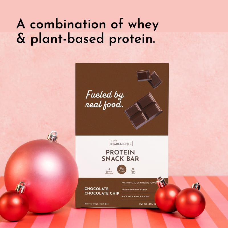 Just Ingredients Protein Snack Bar Chocolate Chip 12 Pack