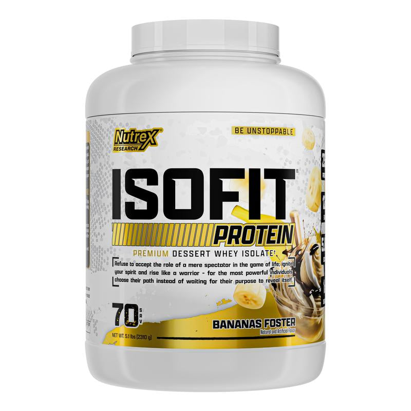 Nutrex Research Isofit Whey Protein Isolate Powder - 100% Whey Isolate Supplement