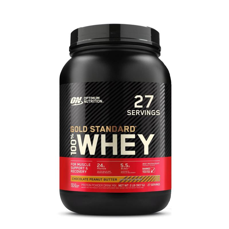 Optimum Nutrition Gold Standard 100% Whey Protein Powder, 2 Lbs Healthcare Fitness