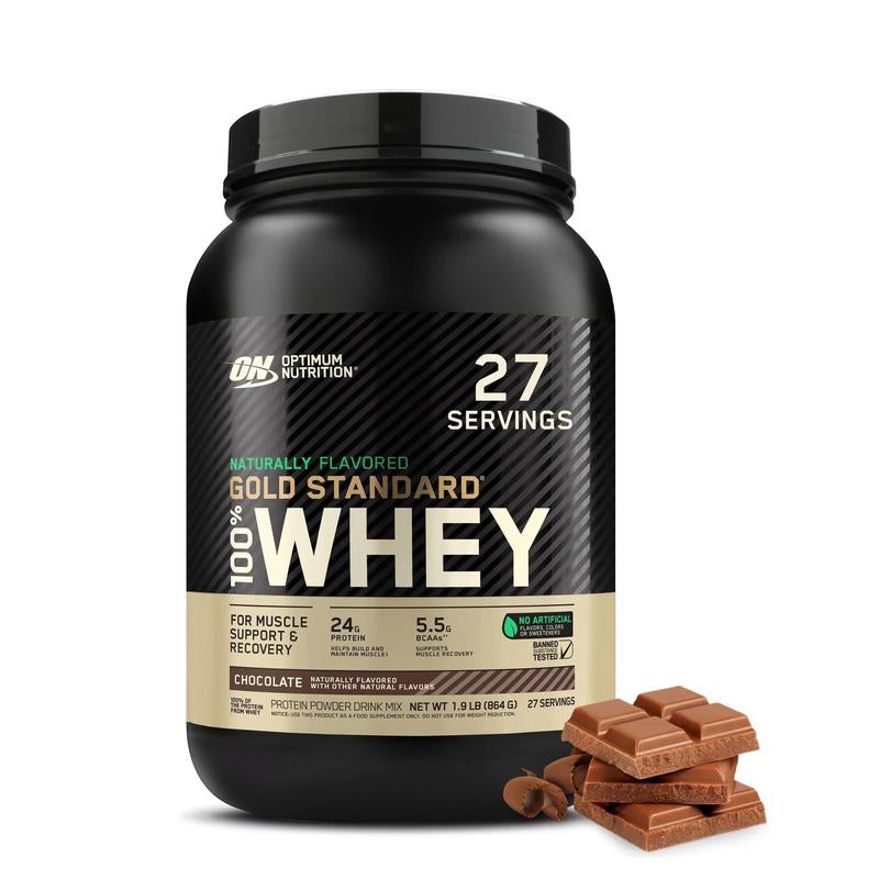 Optimum Nutrition Gold Standard 100% Whey Protein Powder, 2 Lbs Healthcare Fitness