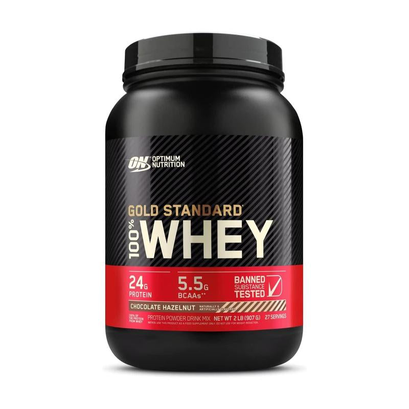 Optimum Nutrition Gold Standard 100% Whey Protein Powder, 2 Lbs Healthcare Fitness