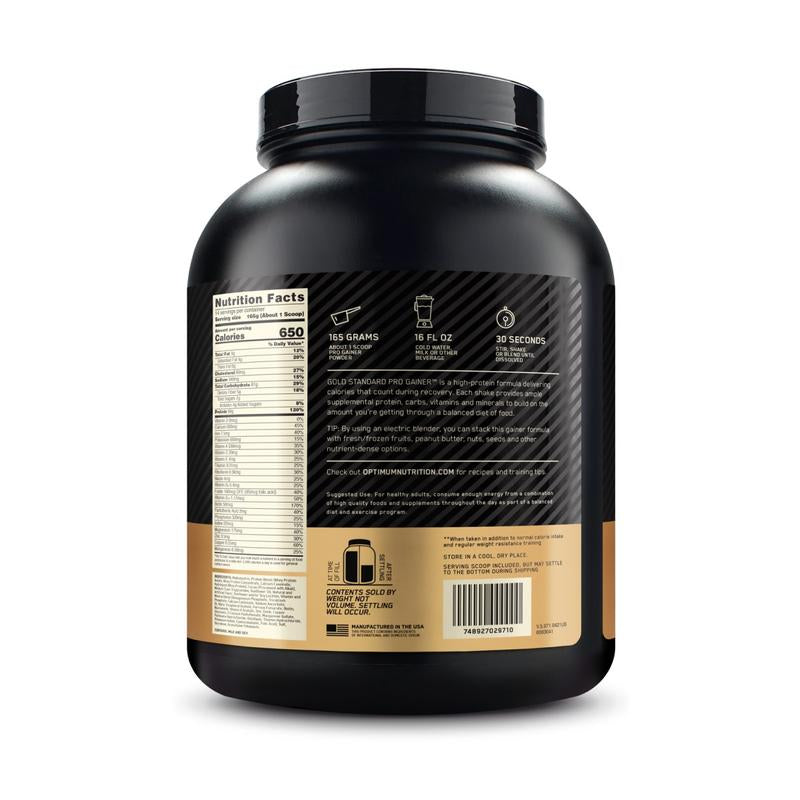 Optimum Nutrition Gold Standard Pro Gainer, 5.09 Lbs Fitness Supplement