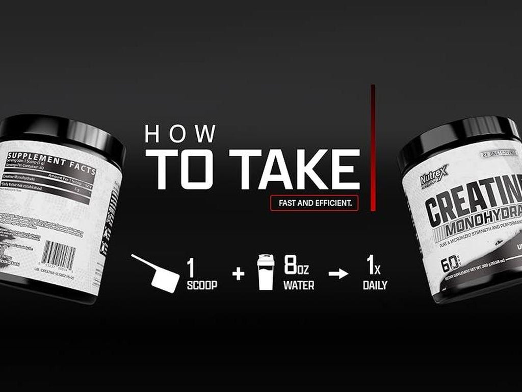 Nutrex Research Creatine Monohydrate Powder Unflavored | 5G Micronized Creatine Powder per Serving | 60 Servings Healthcare Supplement Dietary Fitness Edible Optimum