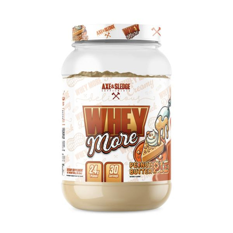 Axe & Sledge WHEY More Protein Blend, 24G Protein, Whey Concentrate & Isolate with Digeseb Workout Supplement Optimum Fitness Fiber