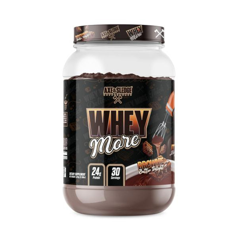 Axe & Sledge WHEY More Protein Blend, 24G Protein, Whey Concentrate & Isolate with Digeseb Workout Supplement Optimum Fitness Fiber