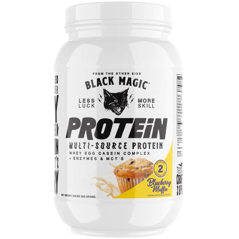 Black Magic Multi-Source Protein - Whey, Egg, Casein Complex with Enzymes & Mct'S Keto, Low Sugar Pre/Post Workout (25 Servings) Healthcare Milk