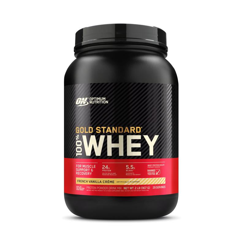 Optimum Nutrition Gold Standard 100% Whey Protein Powder, 2 Lbs Healthcare Fitness