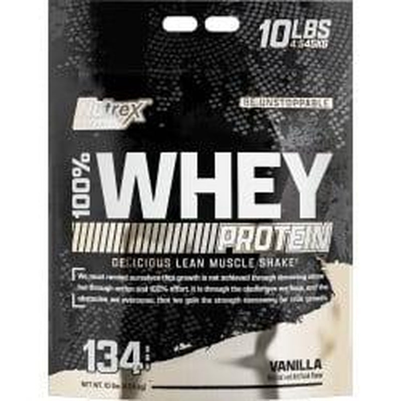Nutrex 100% Whey Protein - 24G Protein, 11G Eaa'S, 5G Bcaa'S - 128 Servings (10 LBS)