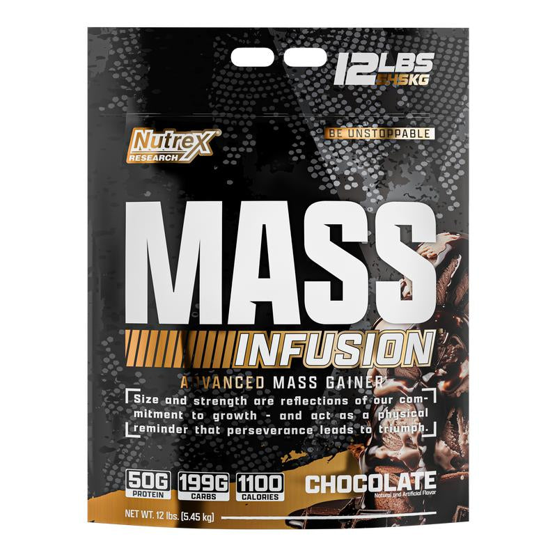Nutrex Research Mass Infusion High Protein Weight Gainer - 12 Lb - 128 Servings