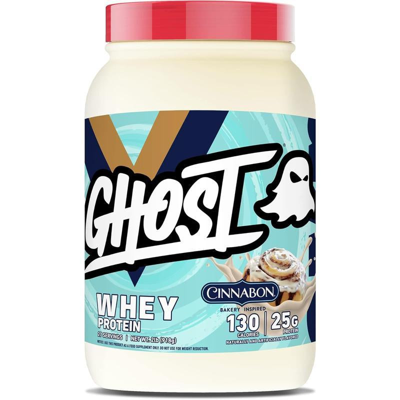 GHOST Whey Protein Powder - 2LB Tub, 25G of Protein - Flavored Isolate, Concentrate & Hydrolyzed Whey Protein Blend - Post Workout Shakes