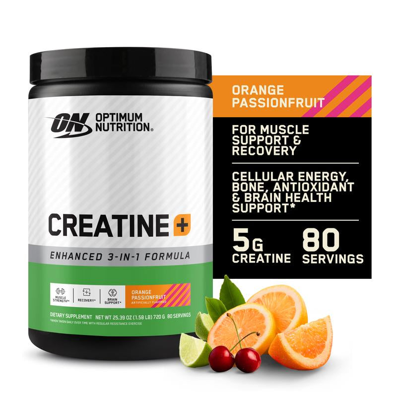 Optimum Nutrition CREATINE + PASSION FRUIT | Vitamin, Dietary, High Potency Supplement, Healthcare, Lean Muscle Booster, Muscle
