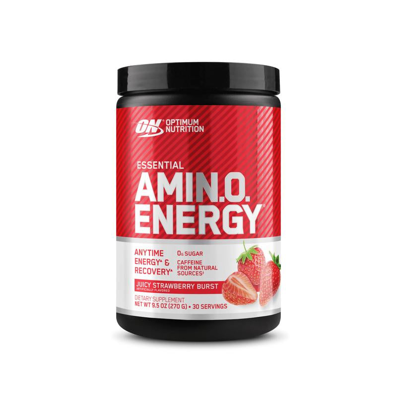 Optimum Nutrition Essential AMIN.O. Energy 30 Servings Supplement Dietary Blue Raspberry Flavor 100Mg Caffeine & 5G Amino Acids for Energy & Muscle Recovery