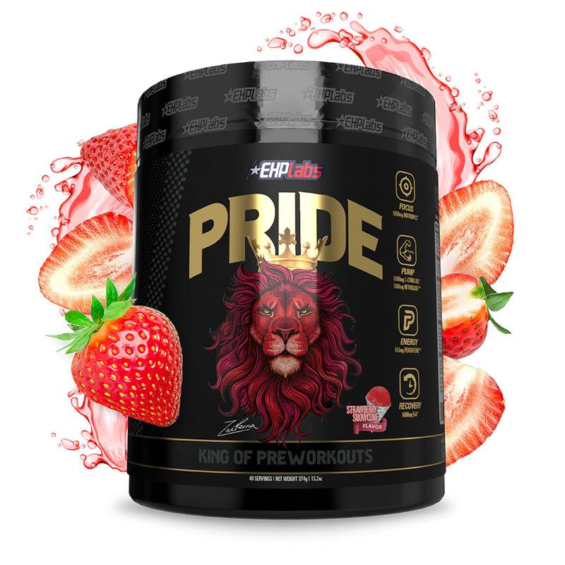Ehplabs Pride Pre Workout Supplement - Strawberry Snowcone - Caffeine Endurance Healthcare Fitness Dietary Edible Optimum, Pre Workout | New Year New Me