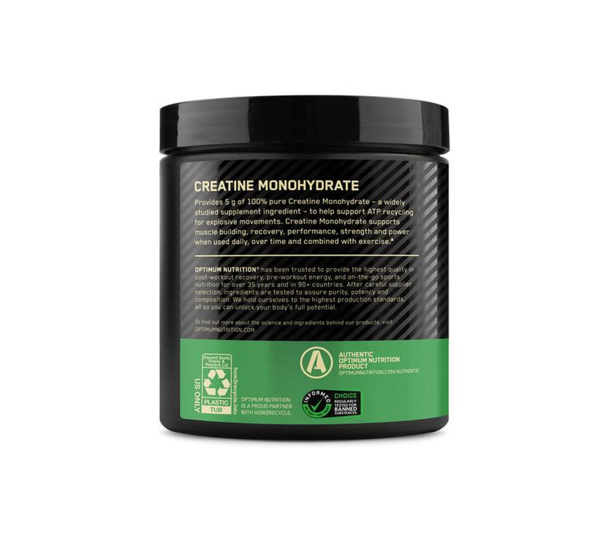 Optimum Nutrition Micronized Creatine Monohydrate Powder 5G Servings 60 Servings Unflavored Keto Friendly Healthcare Fitness Supplement
