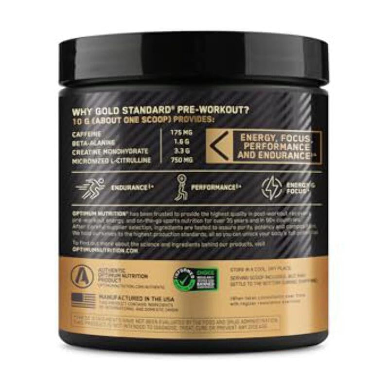 Optimum Nutrition Gold Standard Pre Workout with Creatine, Beta-Alanine Supplement Fitness