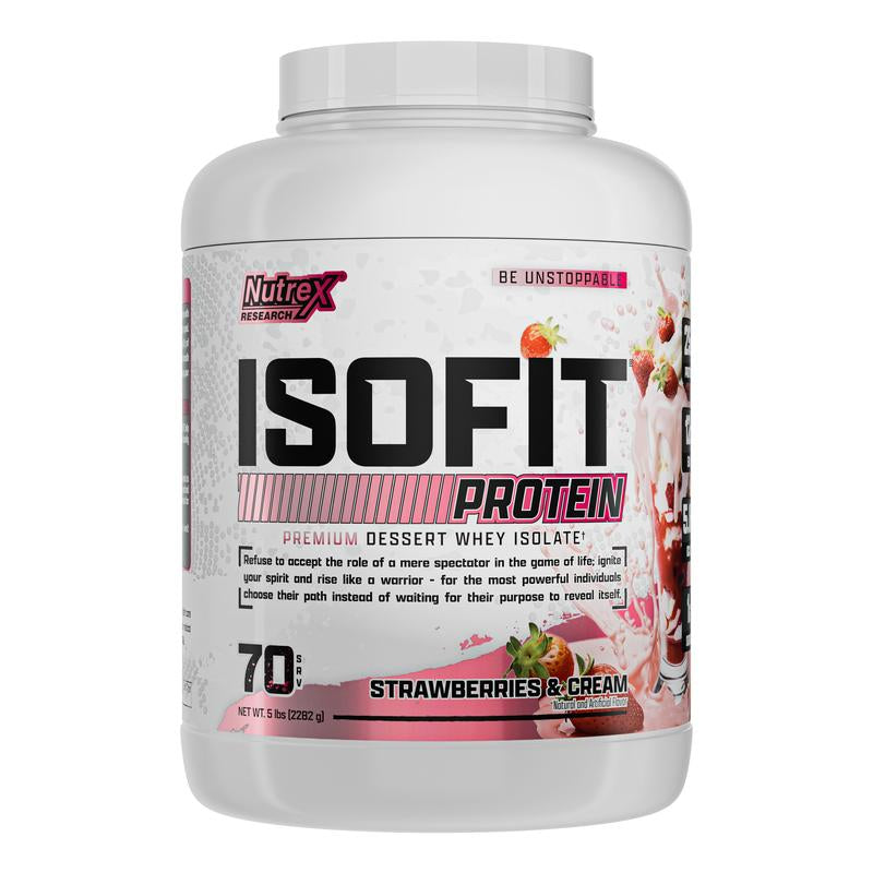 Nutrex Research Isofit Whey Protein Isolate Powder - 100% Whey Isolate Supplement
