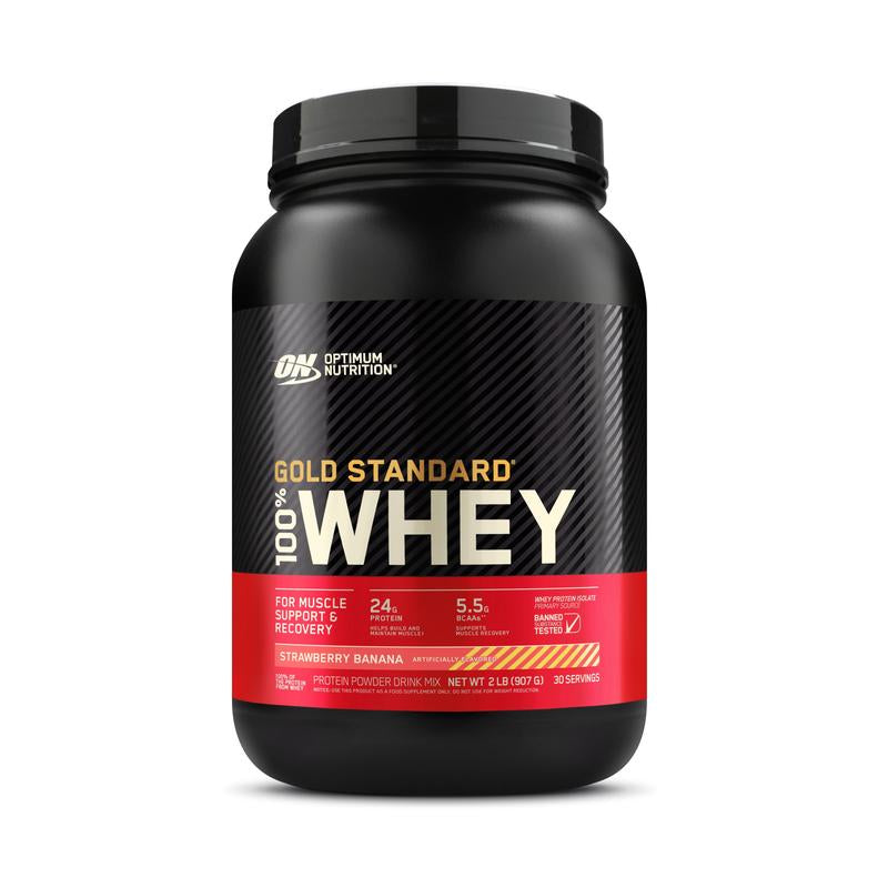 Optimum Nutrition Gold Standard 100% Whey Protein Powder, 2 Lbs Healthcare Fitness