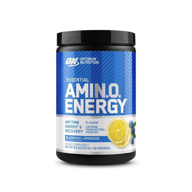 Optimum Nutrition Essential AMIN.O. Energy 30 Servings Supplement Dietary Blue Raspberry Flavor 100Mg Caffeine & 5G Amino Acids for Energy & Muscle Recovery
