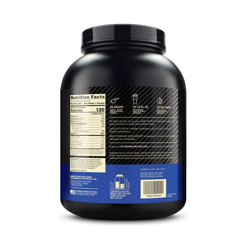 Optimum Nutrition Gold Standard 100% Micellar Casein Protein Powder, 53 Servings Supplement Fitness
