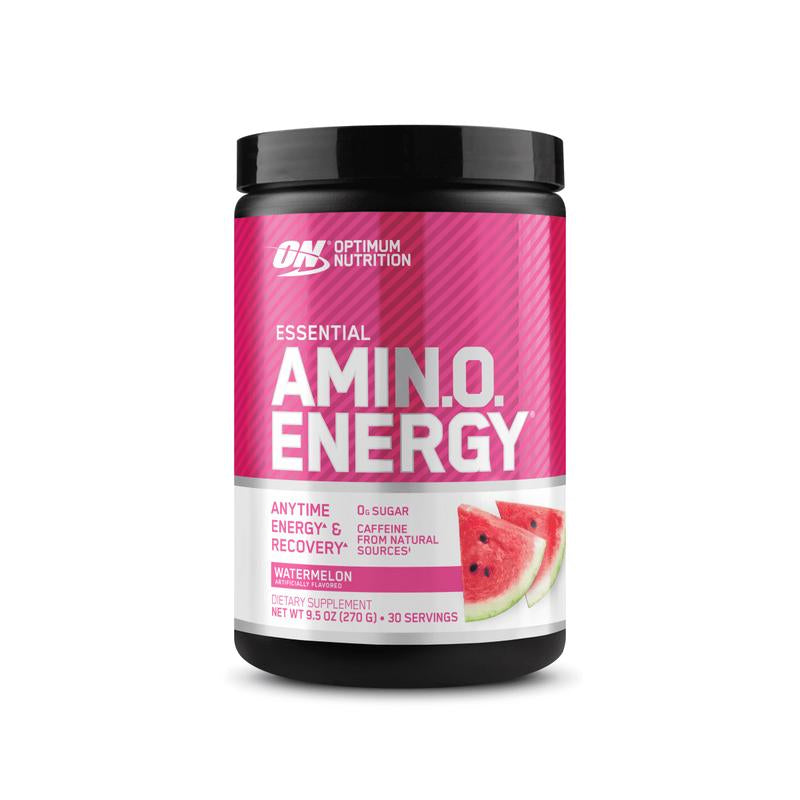 Optimum Nutrition Essential AMIN.O. Energy 30 Servings Supplement Dietary Blue Raspberry Flavor 100Mg Caffeine & 5G Amino Acids for Energy & Muscle Recovery
