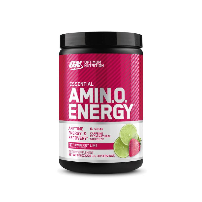 Optimum Nutrition Essential AMIN.O. Energy 30 Servings Supplement Dietary Blue Raspberry Flavor 100Mg Caffeine & 5G Amino Acids for Energy & Muscle Recovery