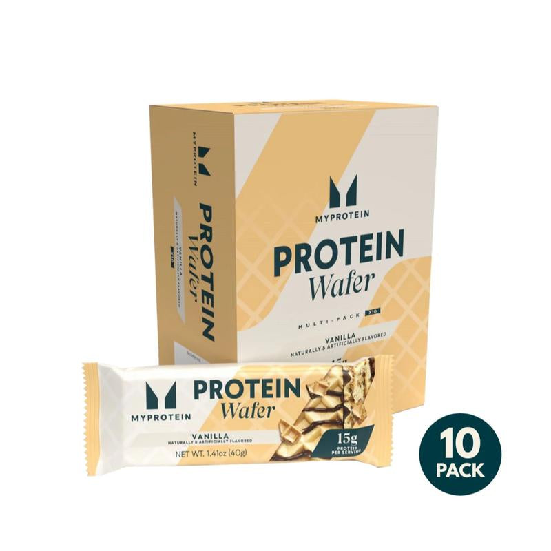 Myprotein Protein Wafer - High-Protein Snack with Milk & Whey Protein Isolates, 15G Protein per Bar