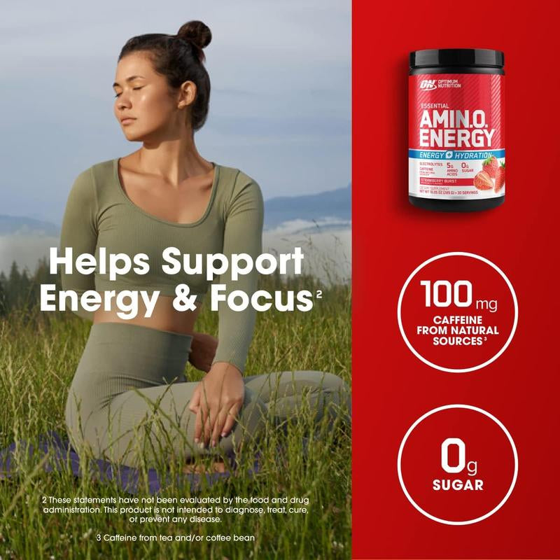 Optimum Nutrition Essential AMIN.O. Energy + Electrolytes Supplement Fitness
