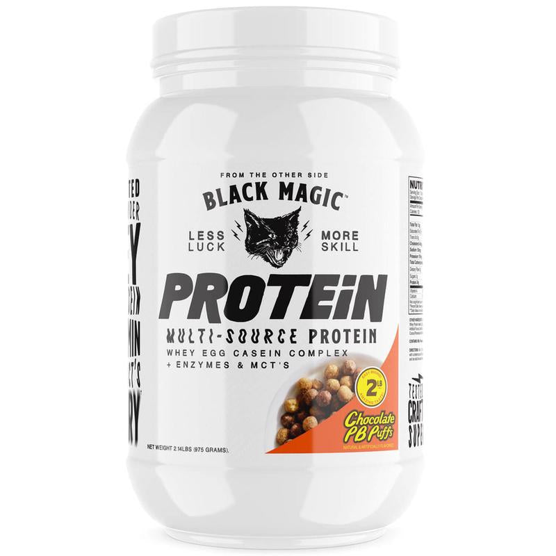 Black Magic Multi-Source Protein - Whey, Egg, Casein Complex with Enzymes & Mct'S Keto, Low Sugar Pre/Post Workout (25 Servings) Healthcare Milk