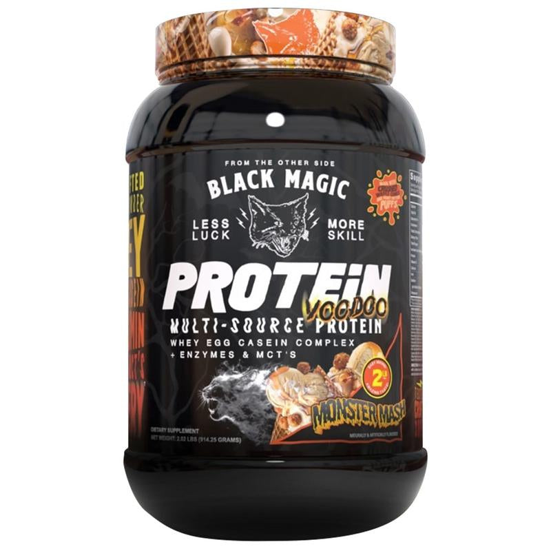 Black Magic Multi-Source Protein - Whey, Egg, Casein Complex with Enzymes & Mct'S Keto, Low Sugar Pre/Post Workout (25 Servings) Healthcare Milk