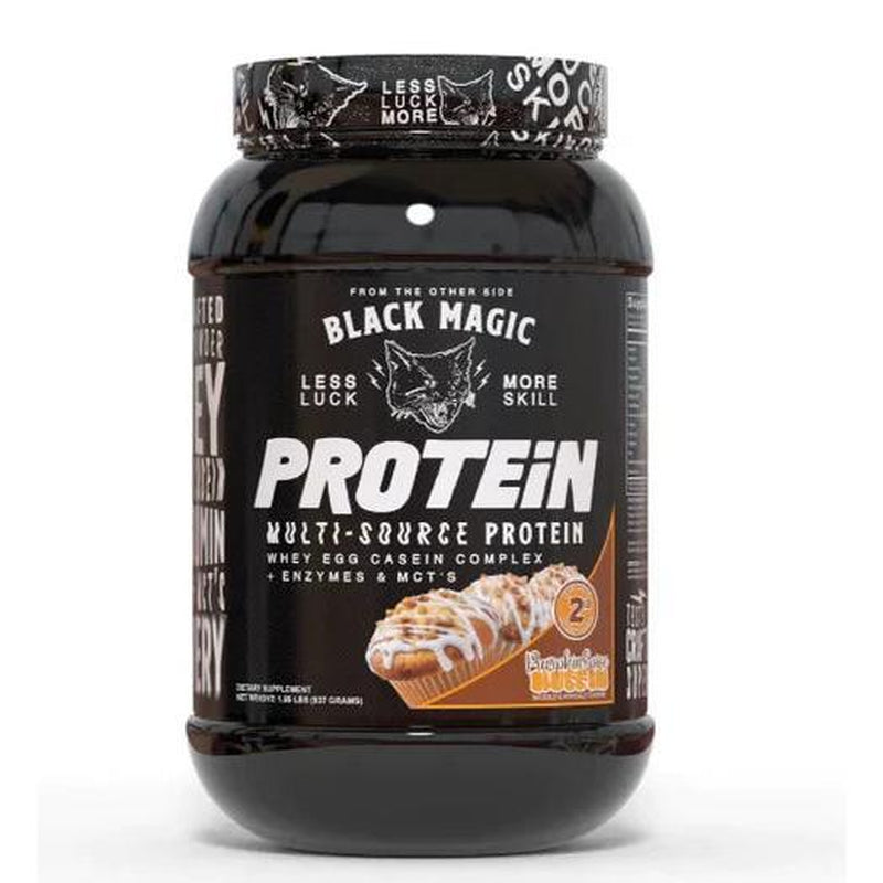 Black Magic Multi-Source Protein - Whey, Egg, Casein Complex with Enzymes & Mct'S Keto, Low Sugar Pre/Post Workout (25 Servings) Healthcare Milk