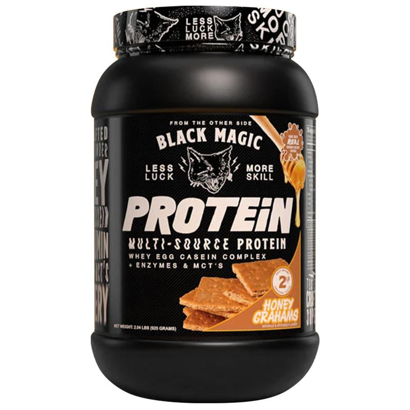 Black Magic Multi-Source Protein - Whey, Egg, Casein Complex with Enzymes & Mct'S Keto, Low Sugar Pre/Post Workout (25 Servings) Healthcare Milk