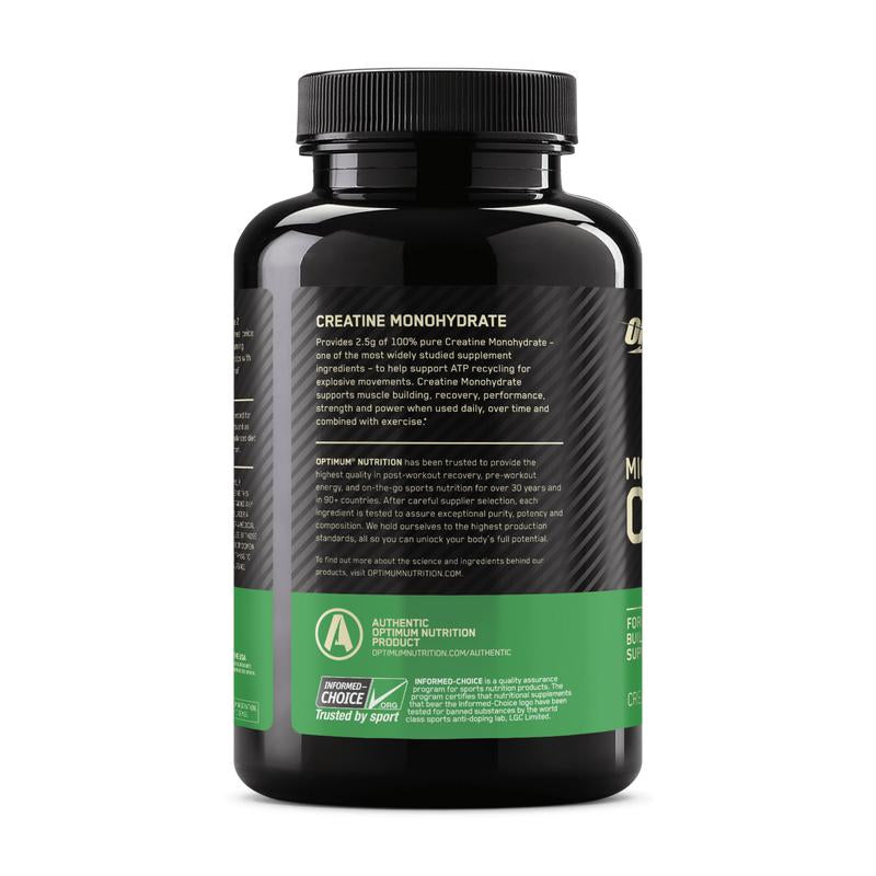 Optimum Nutrition Micronized Creatine Monohydrate Capsules, 2500Mg Healthcare Supplement