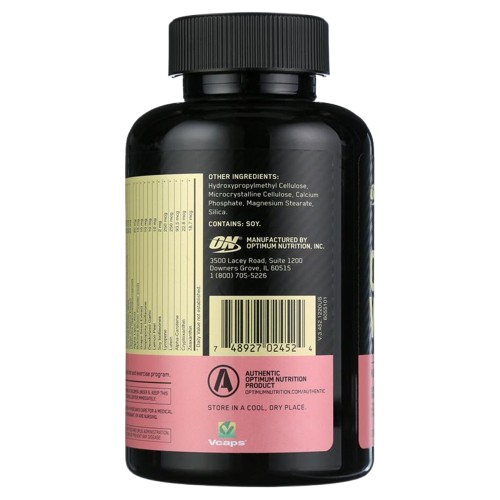 Optimum Nutrition Opti-Women, Vitamin C, Zinc and Vitamin D for Immune Support Healthcare Supplement