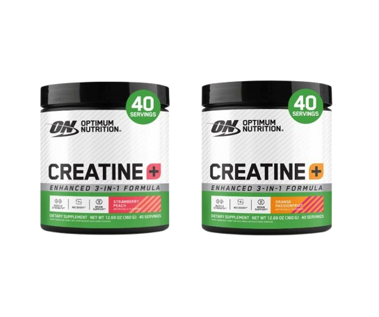 Optimum Nutrition CREATINE+ Bundle | STRAW PEACH & PASSION FRUIT, 0.79 Lbs